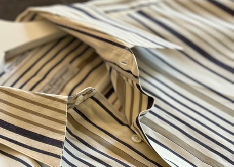 80-90s ferragamo stripe shirt