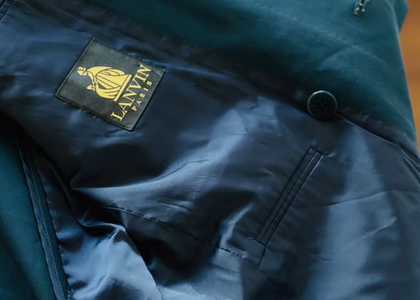 lanvin double green set up suit