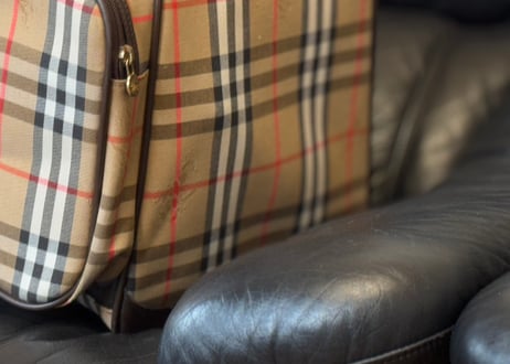 buberry made in England "大容量" check bag