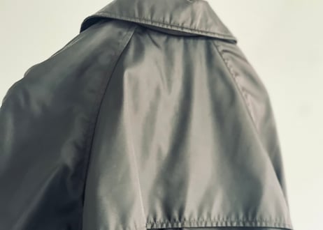 prada nylon double long coat