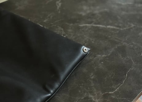 mm6 maison margiela fake leather japanese bag black