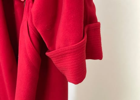 80s versace shawl long coat