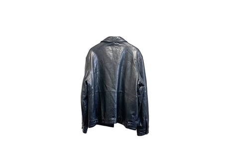 calvin klein over size leather jacket
