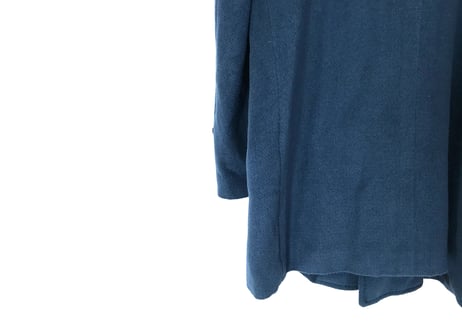 80-90s givenchy turquoise blue cashmere double coat