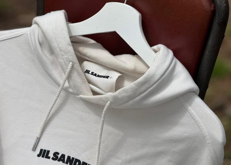 jilsander ”Meier 期” oversized logo hoodie