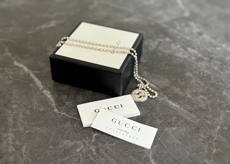 gucci interlocking G silver necklace