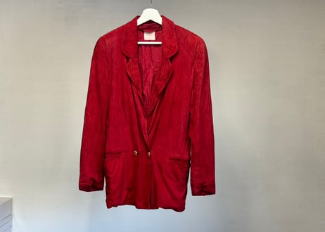 loewe anagram button leather jacket