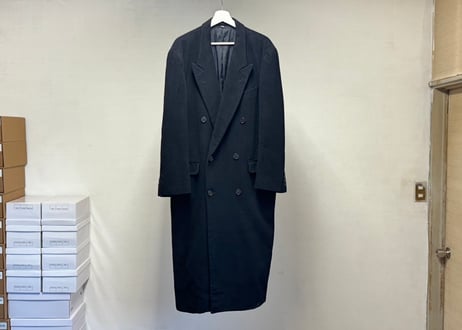 yves saint laurent double long coat