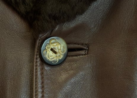 80s loewe leather coat