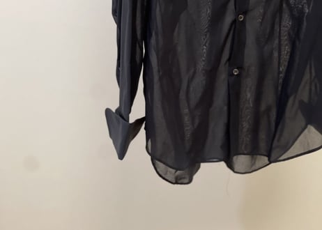 giorgio armani 2018ss sheer shirt