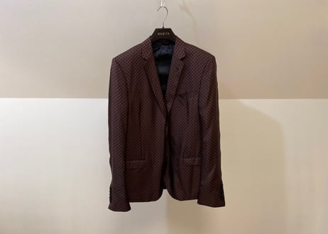gucci silk jacquard jacket dead stock