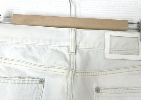 2019ss maison margiela bleach denim dead stock