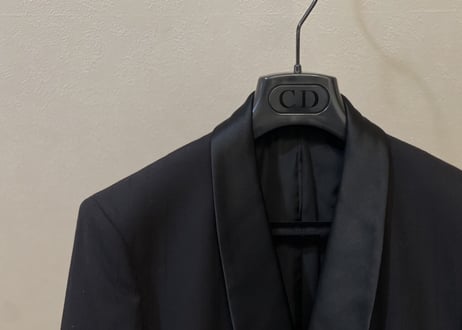 christian dior tuxedo set up suit