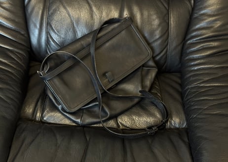 mm6 maison margiela leather shoulder bag