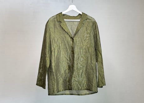 carven sheer shirt jacket