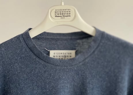 maison margiela elbow patch knit