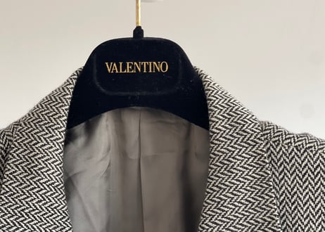 valentino pure cashmere tweed jacket