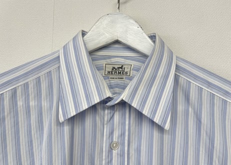 hermes serie  button stripe shirt