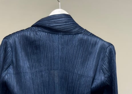 isseymiyake pleats denim jacket