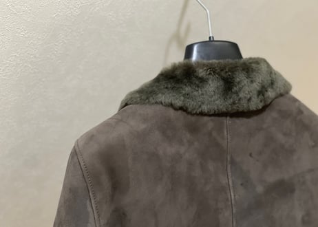 giorgio armani leather coat