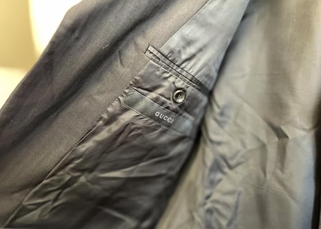 gucci stripe set up suit