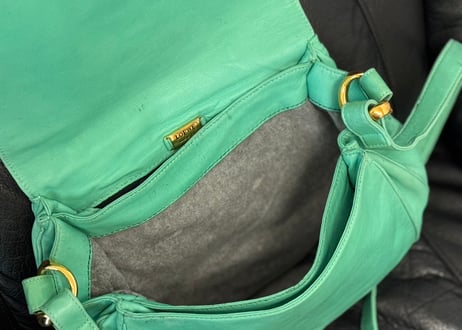 loewe anagram leather shoulder bag