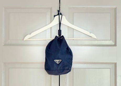 prada nylon "巾着" bag