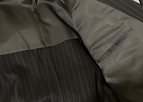 【setup special pick up】80-90s set up suit "brown stripe double"