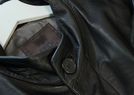 90s leather coat