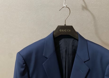 gucci 2018aw set up suit blue