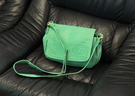 loewe anagram leather shoulder bag