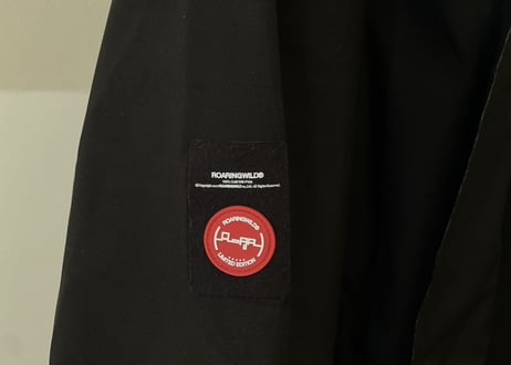 roaringwild technical fabric long coat