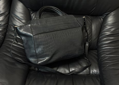 jilsander leather shoulder bag