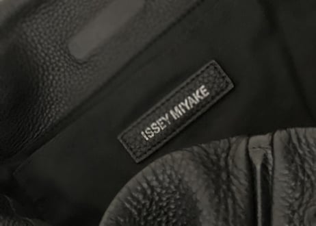 issey miyake leather bag