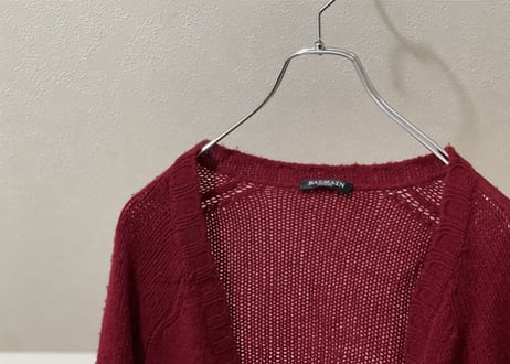 balmain broken knit cardigan