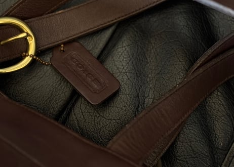 old coach leather bag