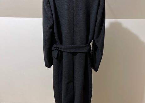 jilsander cashmere wool fox fur coat dead stock