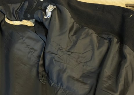 yves saint laurent double long coat
