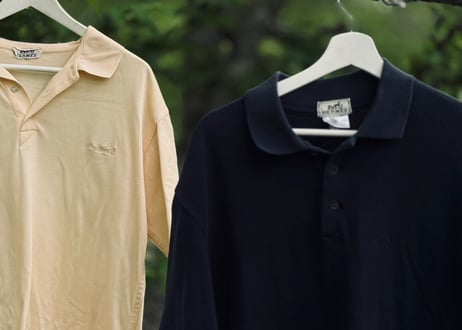 hermes "Le Duc logo" polo shirt light yellow