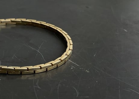 80-90s givenchy gold bracelet  "D"