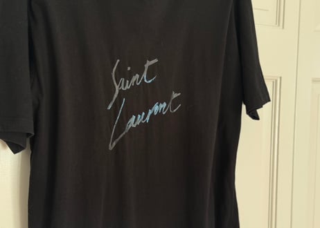 saint laurent logo tops