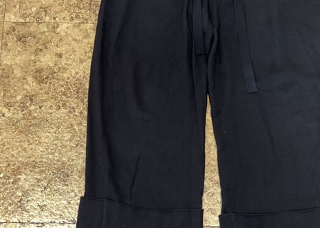 mm6 maison margiela linen wide pants