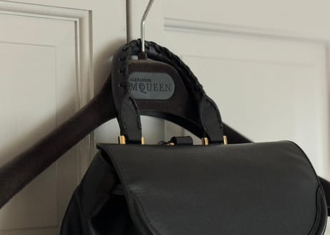 alexander mcqueen leather bag pack