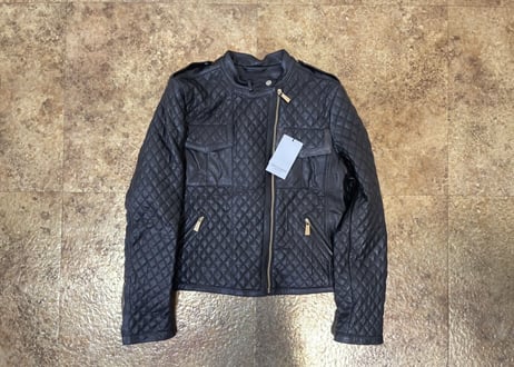 Trussardi quilting leather jacket dead stock
