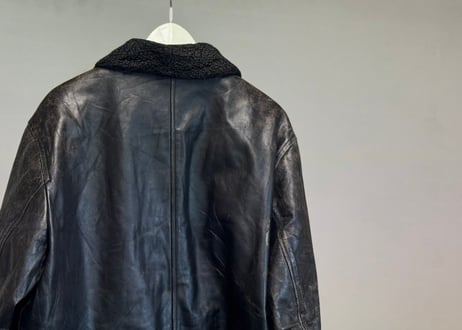 old gap leather jacket
