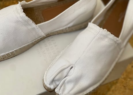 maison margiela tabi shose white 42 dead stock