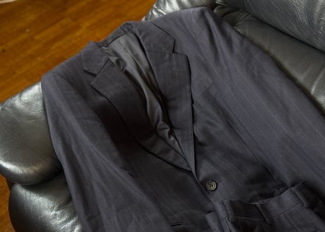 burberry stripe set up suit