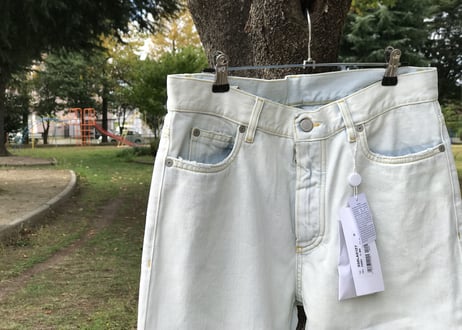 2019ss maison margiela bleach denim dead stock