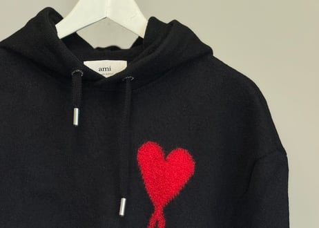 ami short hoodie