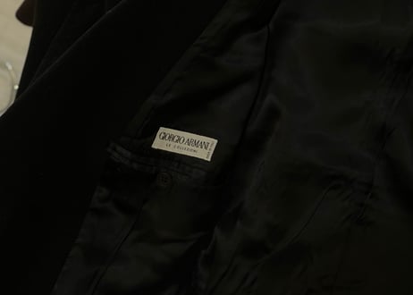 giorgio armani double chesterfield coat